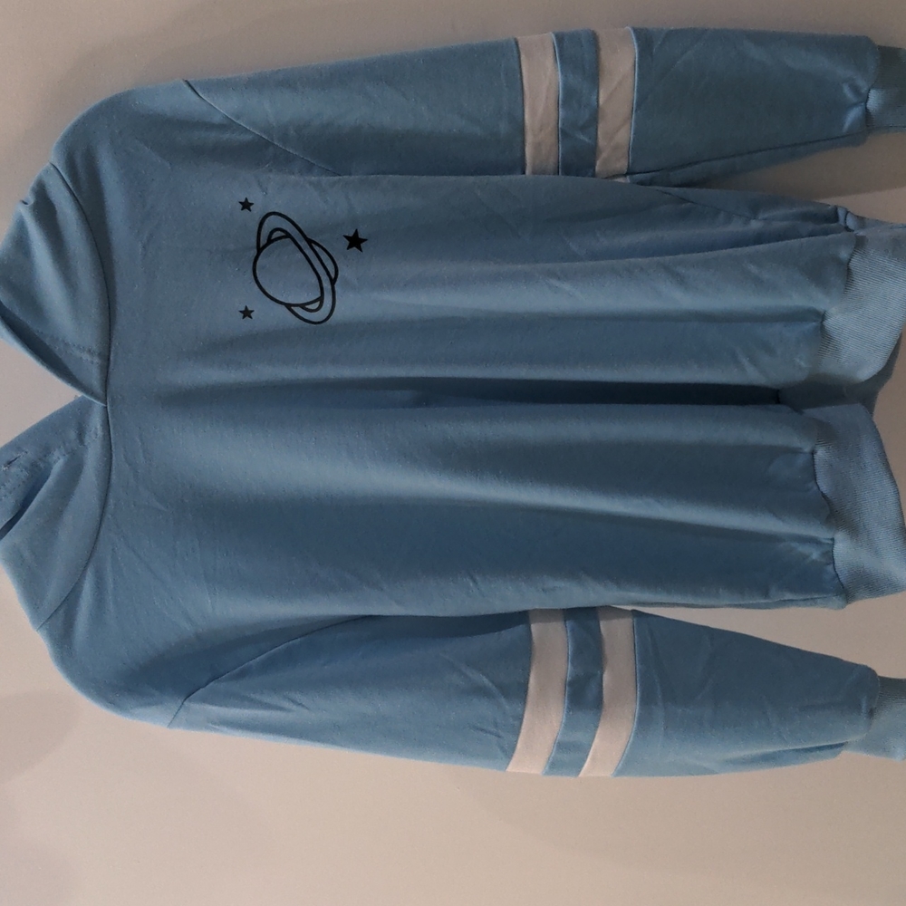 Blue hoodie